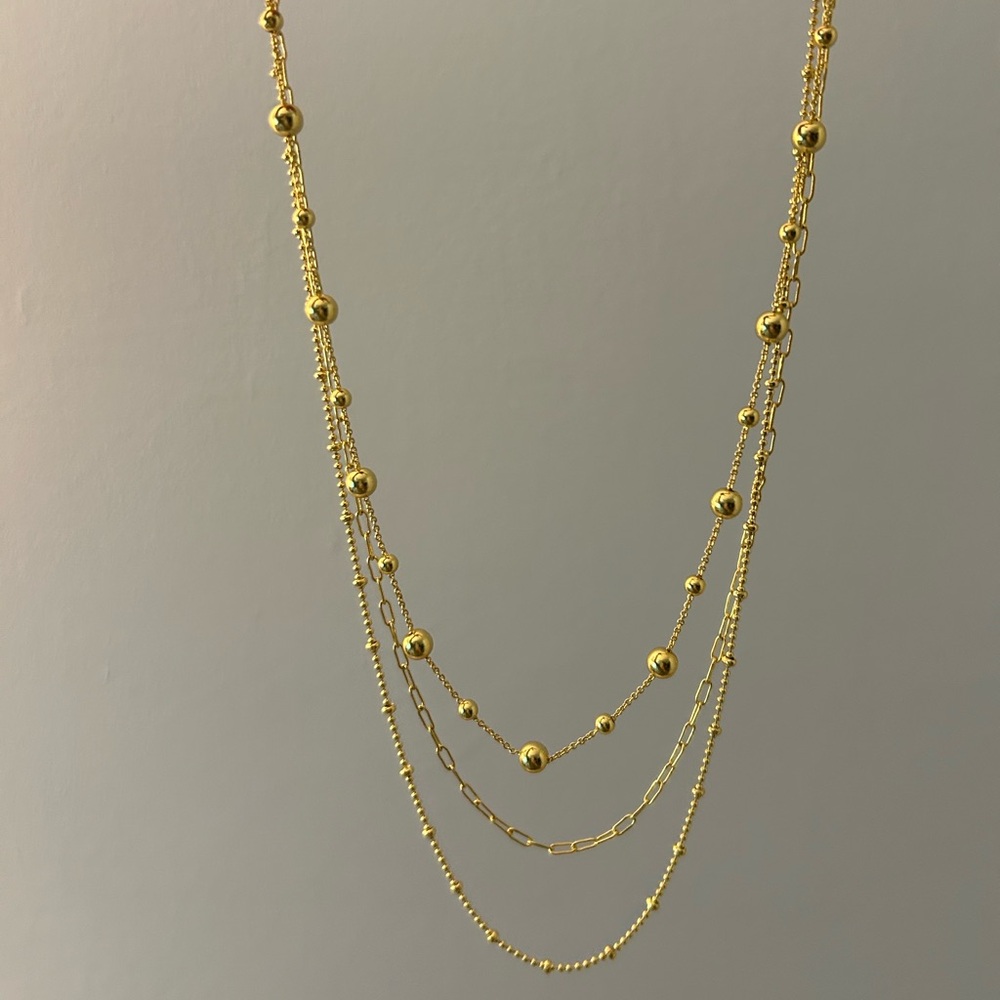 J. Crew Gold Multi-Strand Necklace